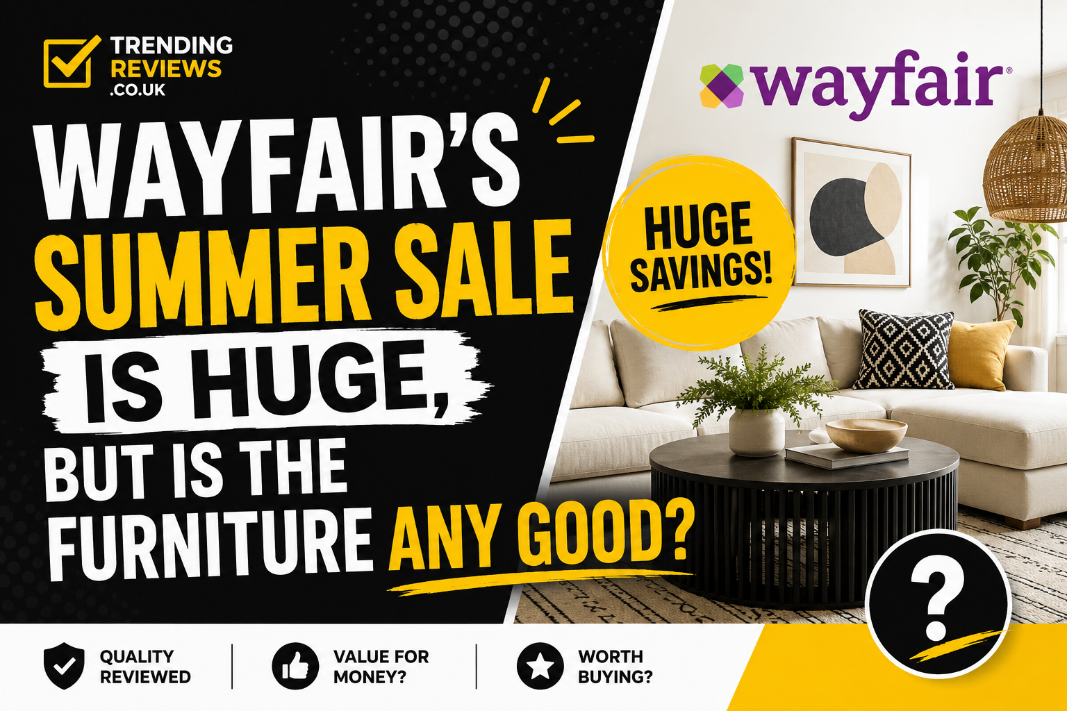 Wayfair's Summer Sale Is Huge, But Is the Furniture Any Good?